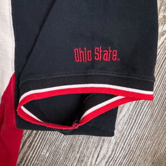 2/$18 SALE! Vtg Ohio State Buckeyes Polo Shirt Mens XL Player Colorblock College - Picture 6 of 8
